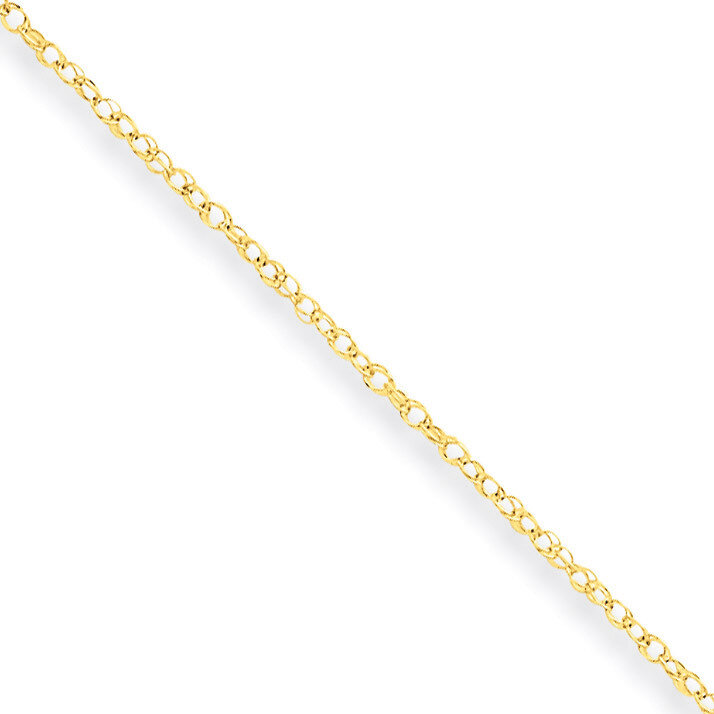 Carded Cable Rope Chain 16 Inch 10k Gold 10K8RY-16