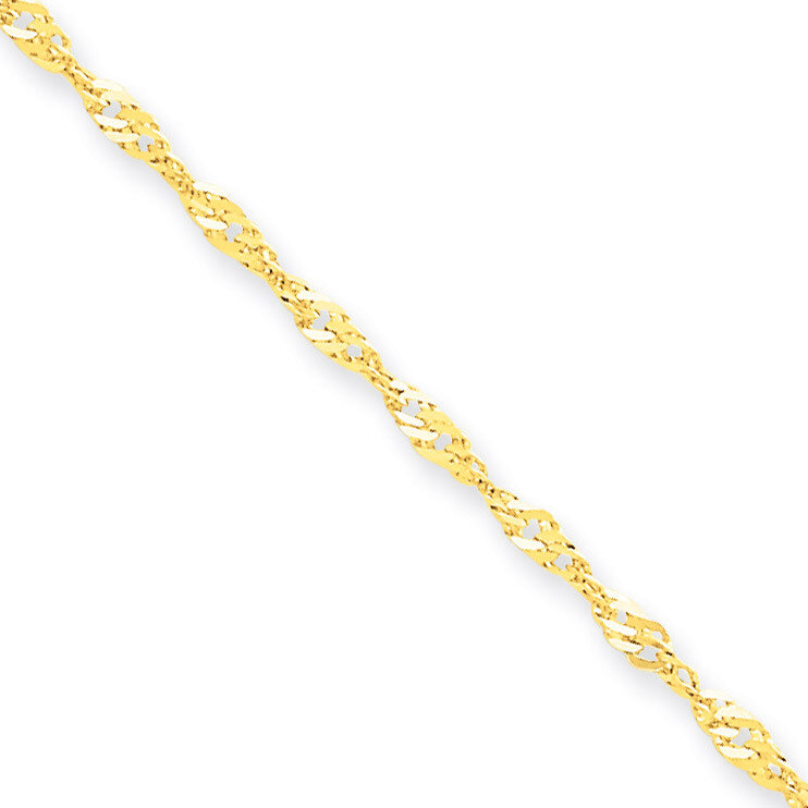 1.70mm Singapore Chain 18 Inch 10k Gold 10KPE10-18, MPN: 10KPE10-18, 886774539683