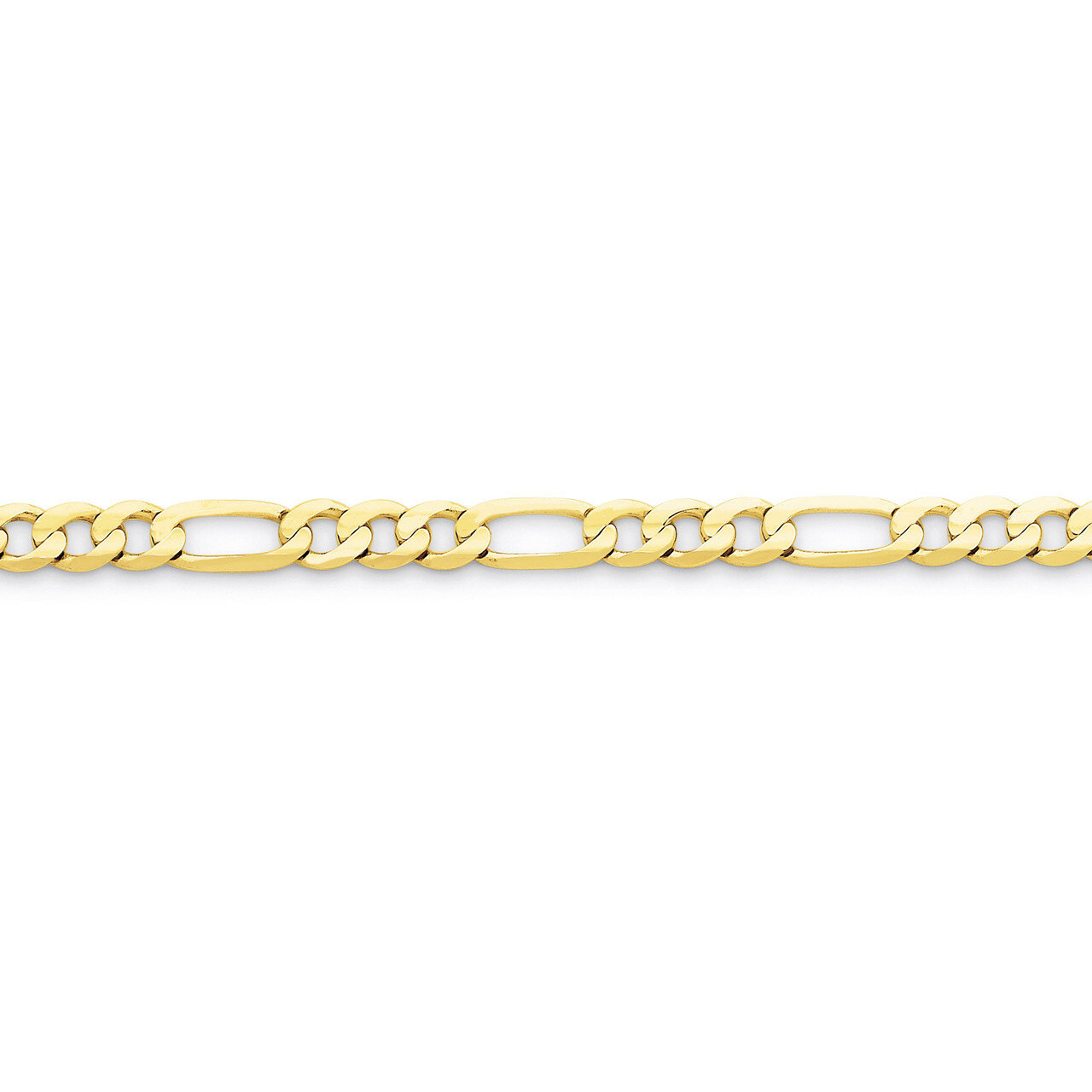 5.25mm Light Figaro Chain 18 Inch 10k Gold 10LF140-18, MPN: 10LF140-18, 886774085418