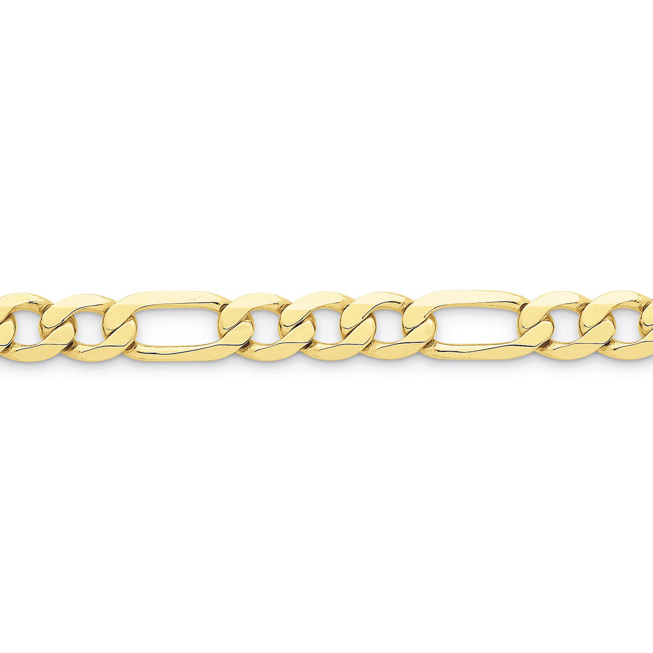 8.75mm Light Figaro Chain 24 Inch 10k Gold 10LF220-24