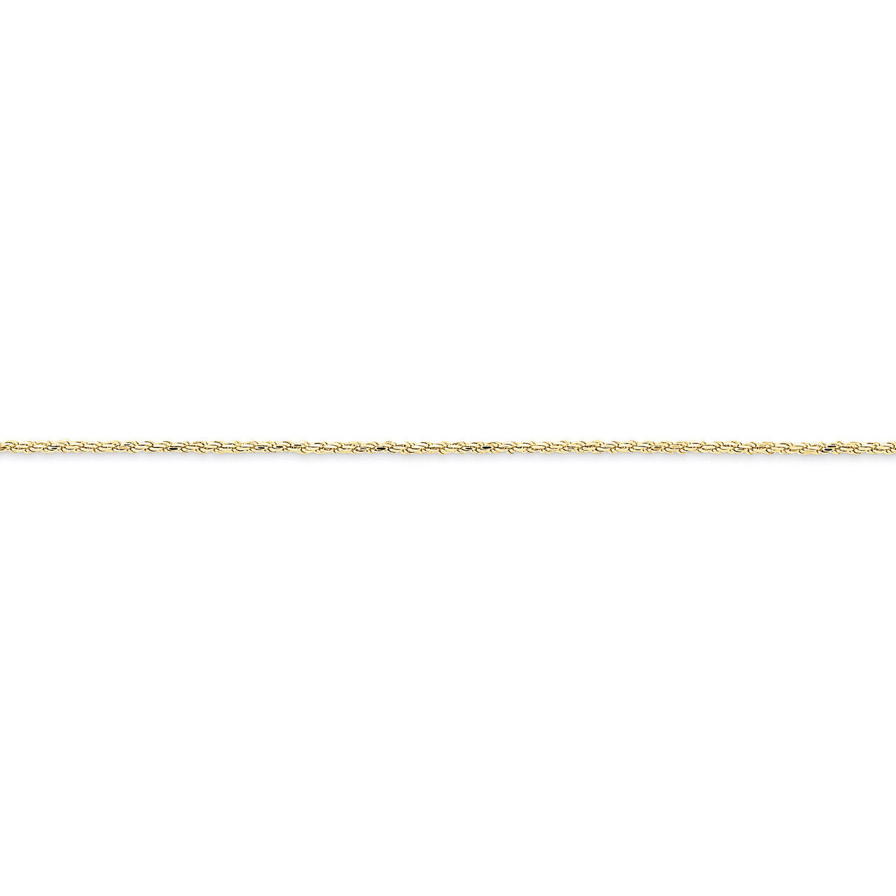 1.5mm Machine Made Diamond Cut Rope Chain 22 Inch 10k Gold 10M012-22, MPN: 10M012-22, 886774433646