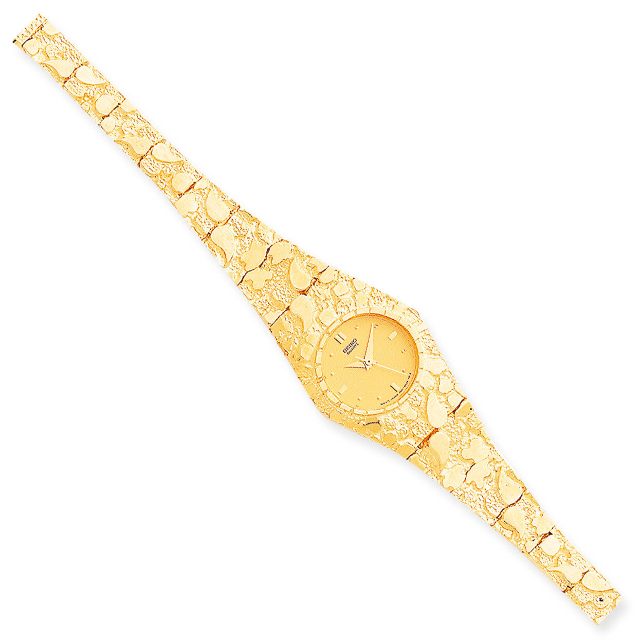Champagne 22mm Dial Nugget Watch 10k Gold 10N260Y-7
