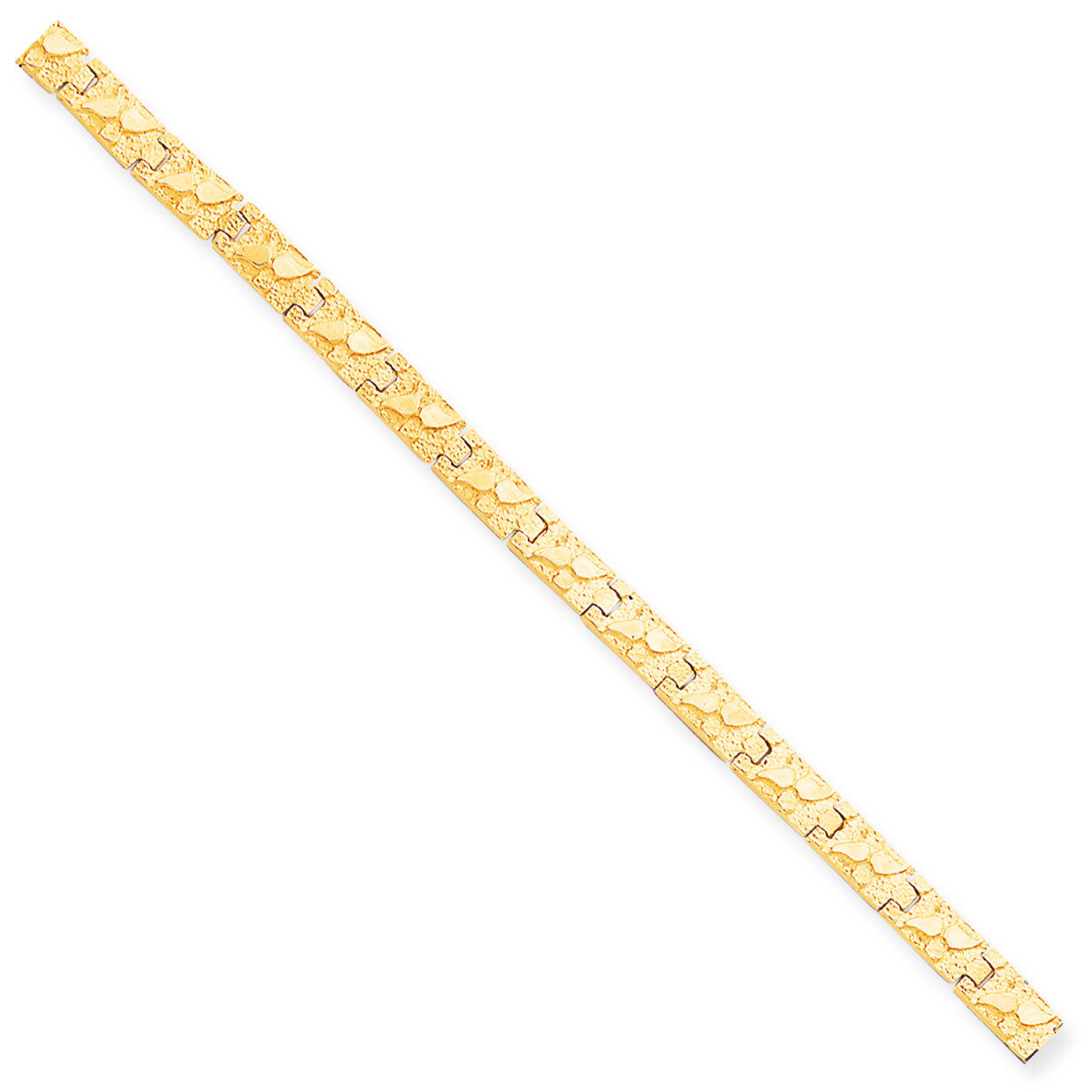 6.0mm NUGGET Bracelet 8 Inch 10k Gold 10N6-8