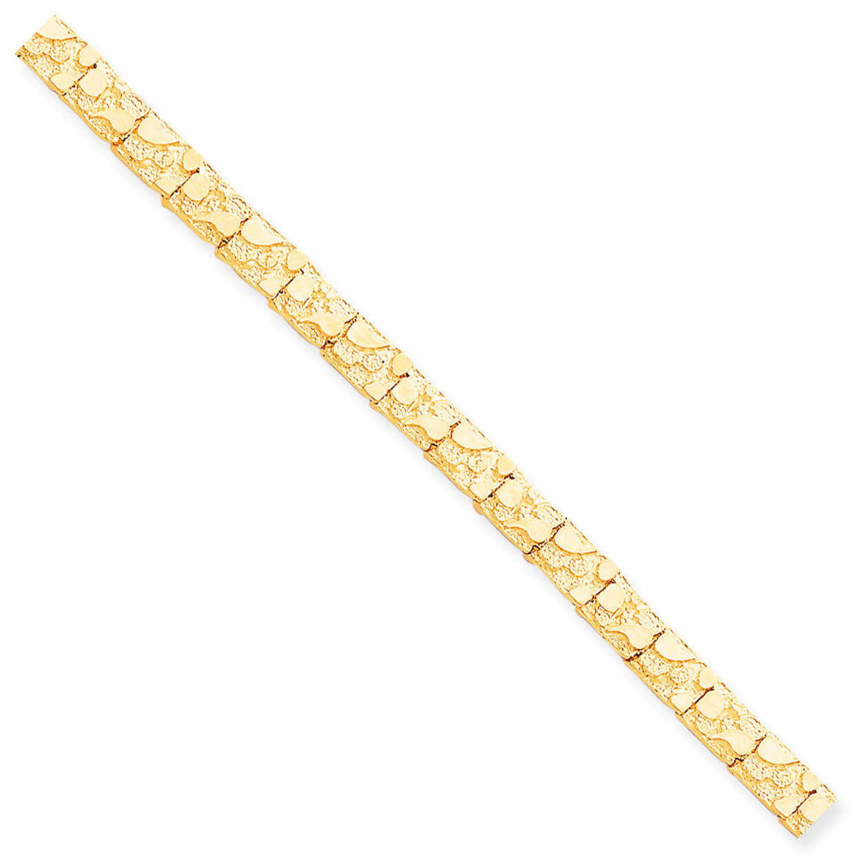7.0mm NUGGET Bracelet 7 Inch 10k Gold 10N7-7