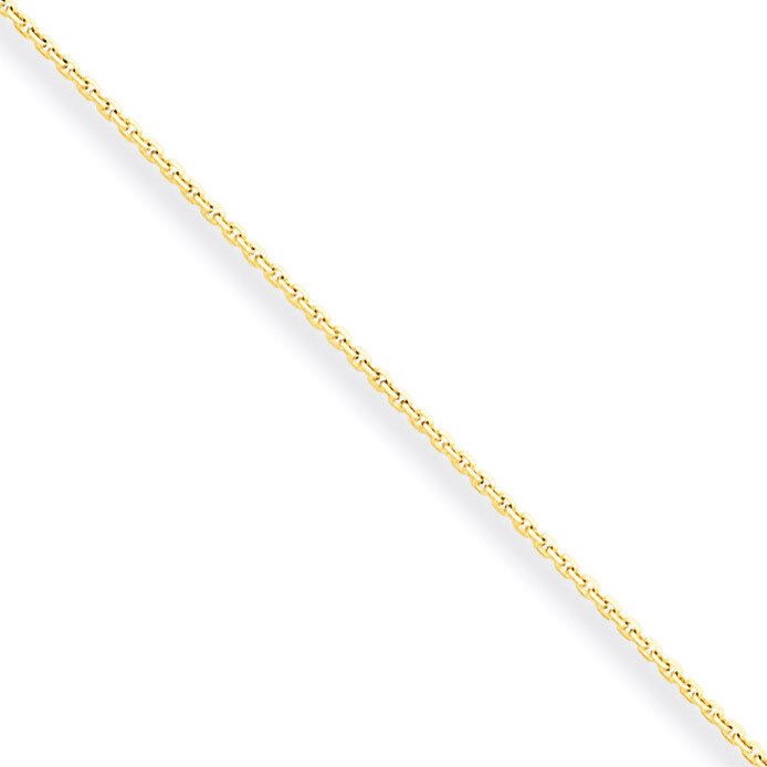 0.6mm Diamond-cut Cable Chain 14 Inch 10k Gold 10PE41-14
