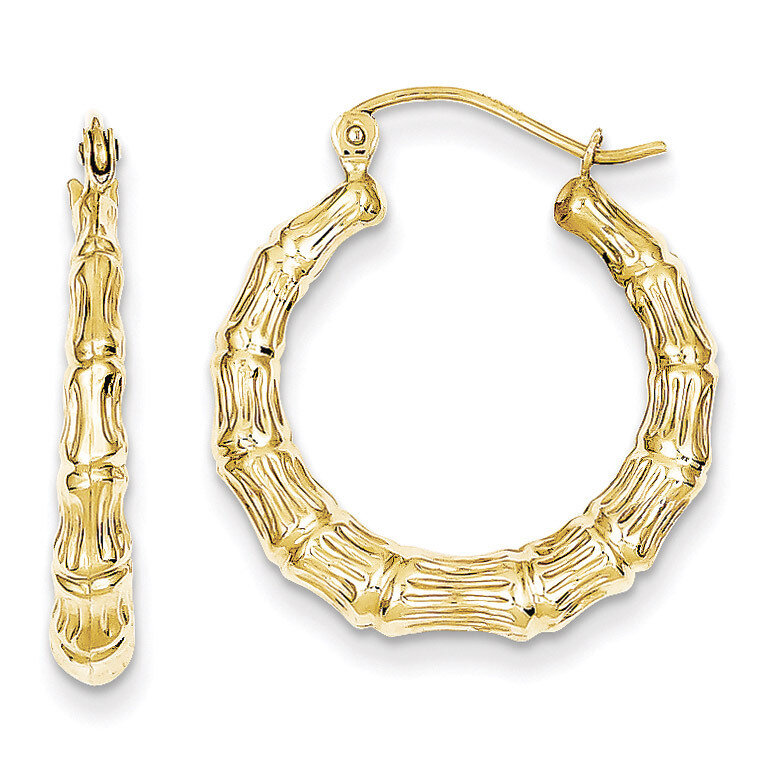 Polished Hollow Classic Earrings 10k Gold 10S19, MPN: 10S19, 883957895321