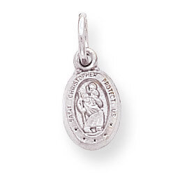 Saint Christopher Medal Pendant 10k White Gold 10WC40, MPN: 10WC40, 886774085609