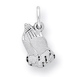 PRAYING HANDS CHARM 10k White Gold 10WC48, MPN: 10WC48, 886774085685