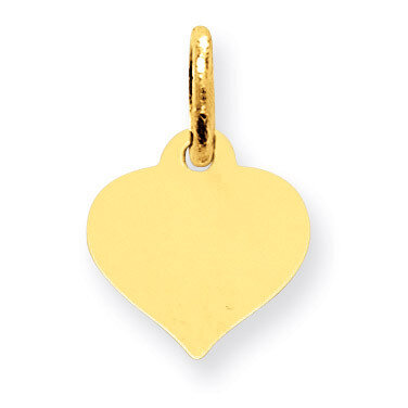 Heart Disc Charm 10k Gold 10XM525/13