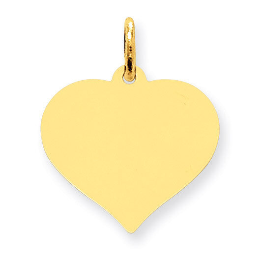 Heart Disc Charm 10k Gold 10XM528/13