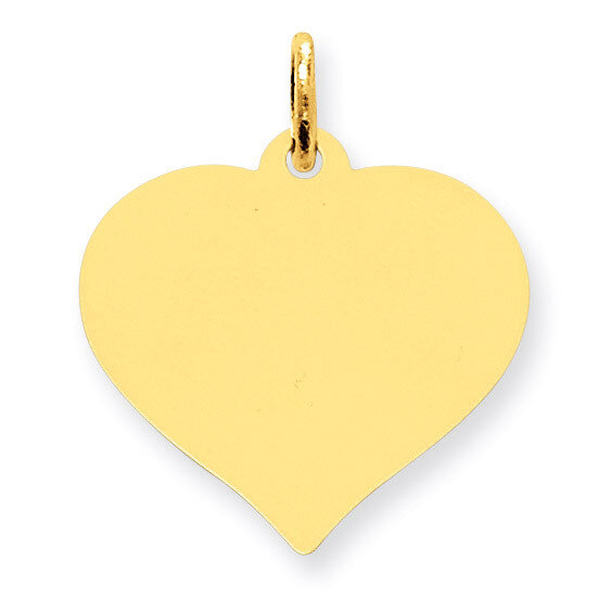 Heart Disc Charm 10k Gold 10XM529/13