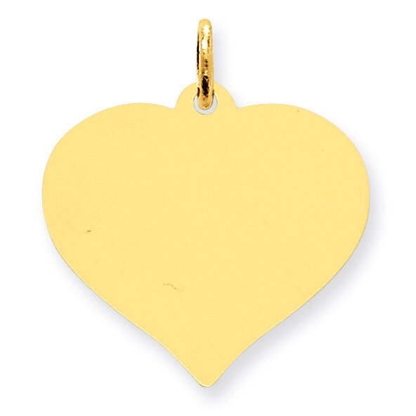 Heart Disc Charm 10k Gold 10XM530/13