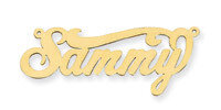 0.013 Gauge Polished Nameplate Pendant 10k Gold 10XNA126Y, MPN: 10XNA126Y, 191101092060