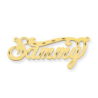 0.013 Gauge Diamond-cut Nameplate Pendant 10k Gold 10XNA148Y, MPN: 10XNA148Y, 191101092299