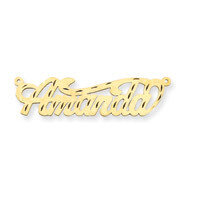 0.013 Gauge Diamond-cut Nameplate Pendant 10k Gold 10XNA153Y, MPN: 10XNA153Y, 191101092398