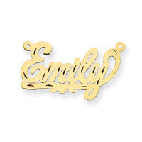 0.013 Gauge Diamond-cut Nameplate Pendant 10k Gold 10XNA155Y, MPN: 10XNA155Y, 191101092435
