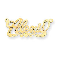 0.013 Gauge Diamond-cut Nameplate Pendant 10k Gold 10XNA156Y, MPN: 10XNA156Y, 883957586267
