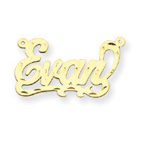 0.013 Gauge Diamond-cut Nameplate Pendant 10k Gold 10XNA159Y, MPN: 10XNA159Y, 191101092473