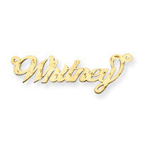 0.013 Gauge Diamond-cut Nameplate Pendant 10k Gold 10XNA162Y, MPN: 10XNA162Y, 883957586328