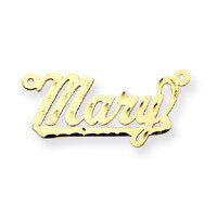0.013 Gauge Diamond-cut Nameplate Pendant 10k Gold 10XNA163Y, MPN: 10XNA163Y, 191101092510