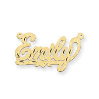 0.013 Gauge Satin Diamond-cut Nameplate Pendant 10k Gold 10XNA177Y, MPN: 10XNA177Y, 883957586458