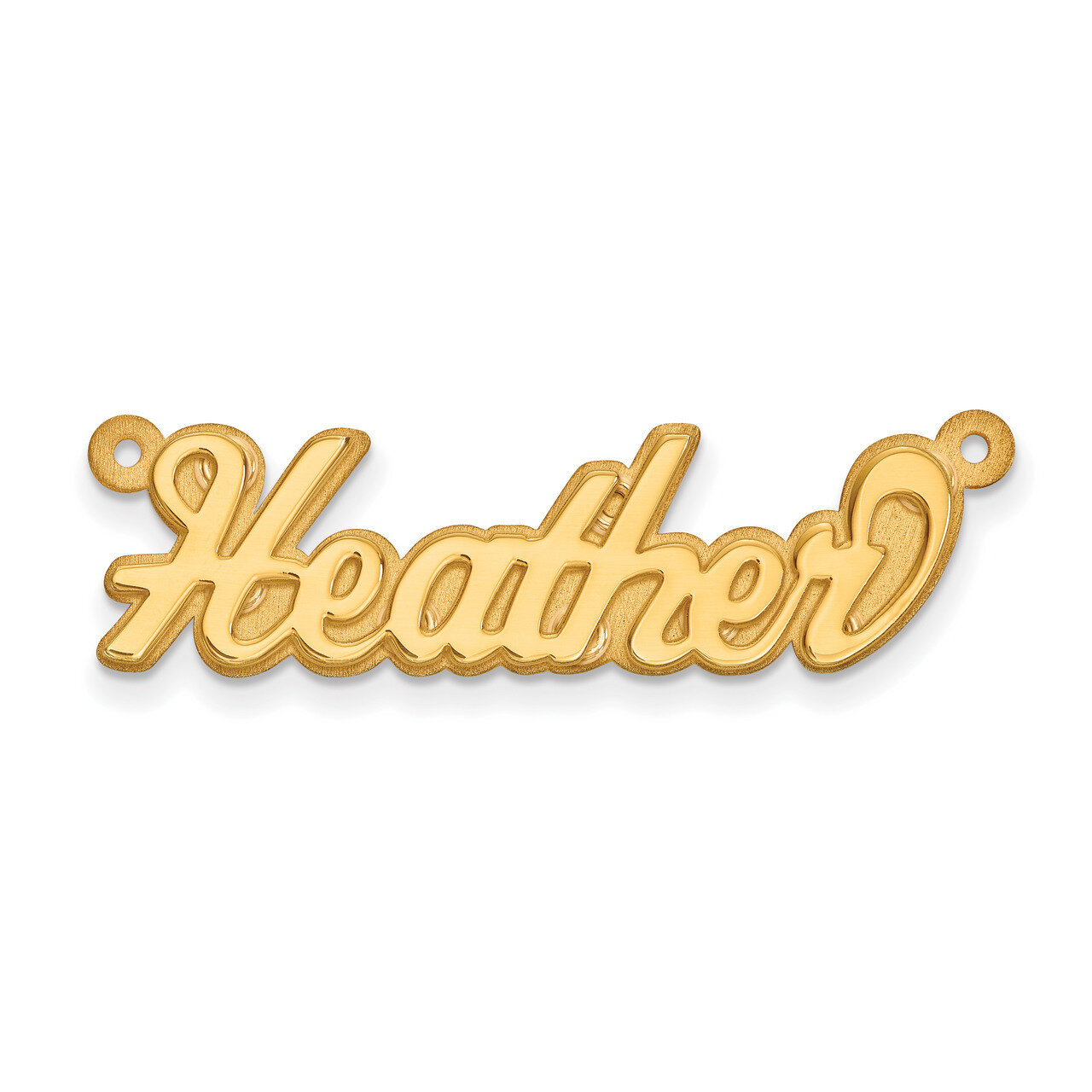 Polished 3D Nameplate 10k Gold 10XNA243Y, MPN: 10XNA243Y, 886774565811