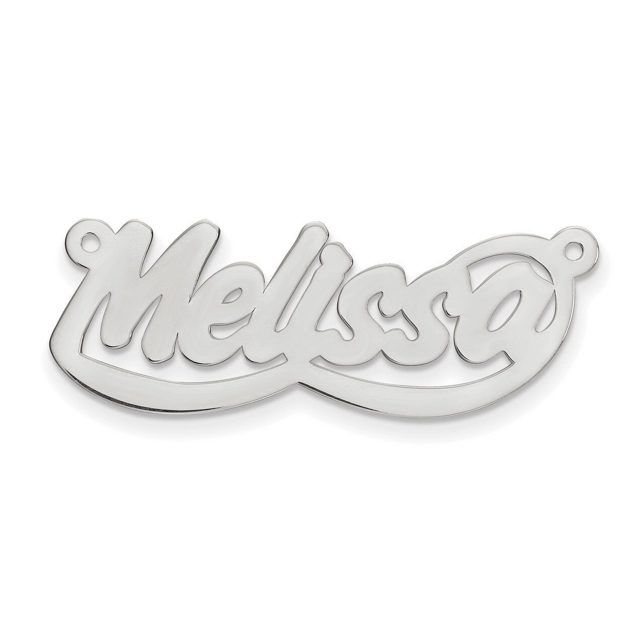 0.013 Gauge Polished Nameplate 10k White Gold 10XNA76W, MPN: 10XNA76W, 883957586991
