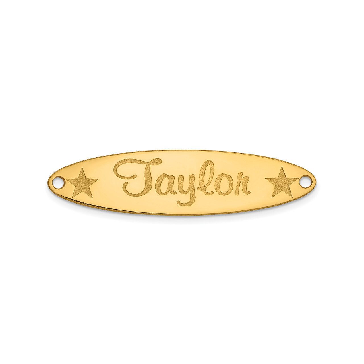 Oval with Star Nameplate 10k Gold 10XNA93Y