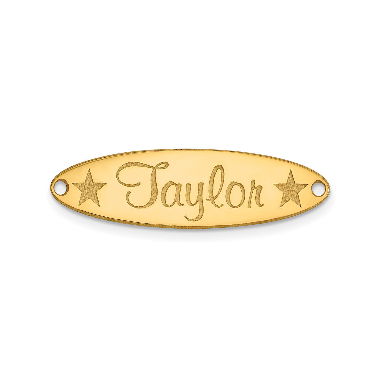 Oval with Star Nameplate 10k Gold 10XNA94Y