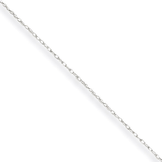 (CARDED) Cable Rope Chain 16 Inch 14k White Gold 5RW-16