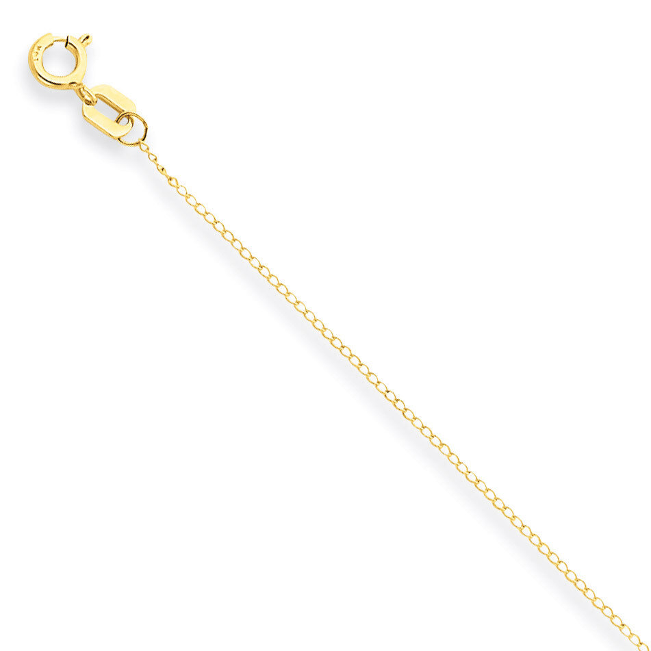 Carded Curb Chain 24 Inch 14k Gold 8CY-24