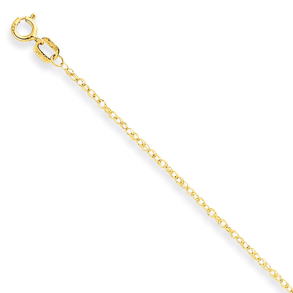 8R Carded Chain 16 Inch 14k Gold 8RY-16
