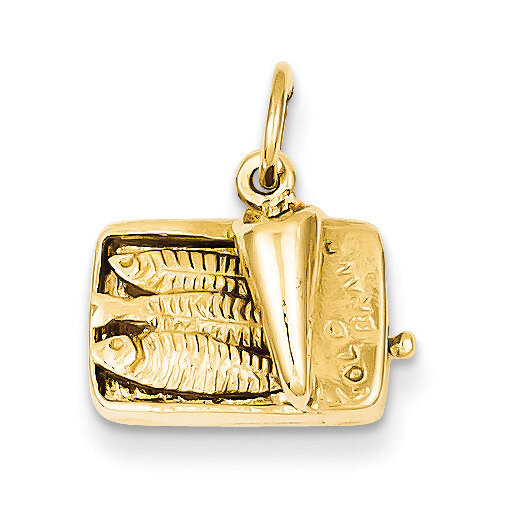 Sardine Can Charm 14k Gold A0290, MPN: A0290, 883957852782