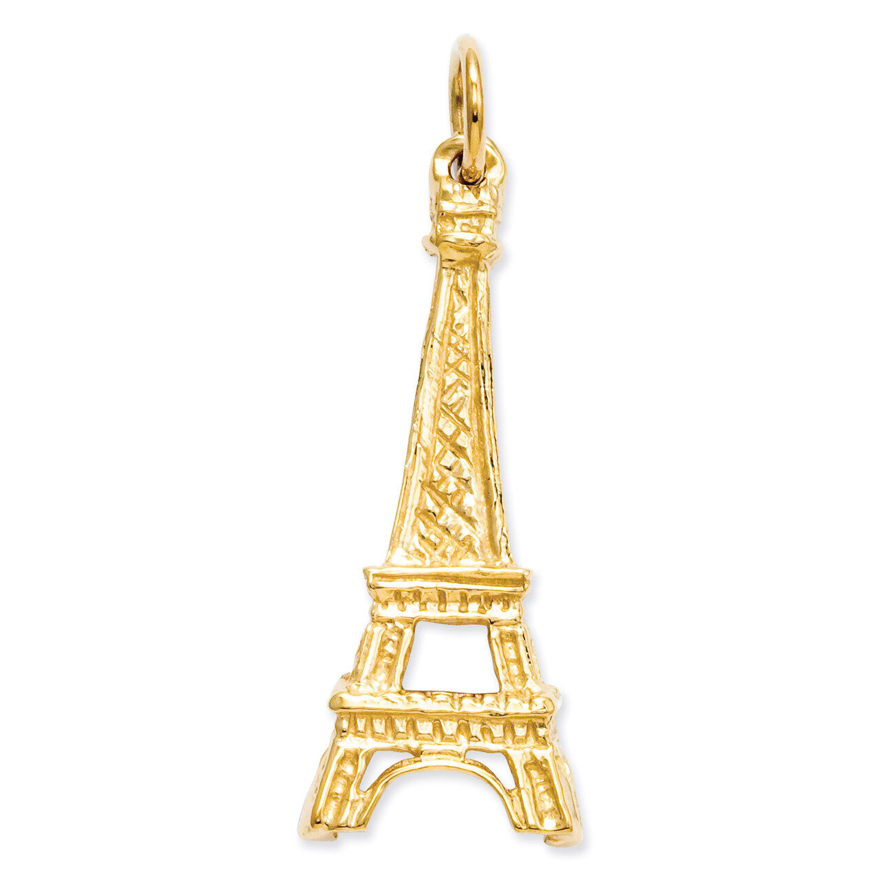 Eiffel Tower Charm 14k Gold A0383
