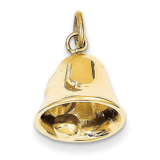 Wedding Bell Charm 14k Gold A0567