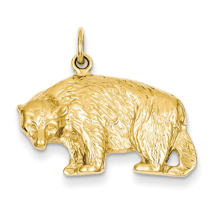 Bear Charm 14k Gold A1158