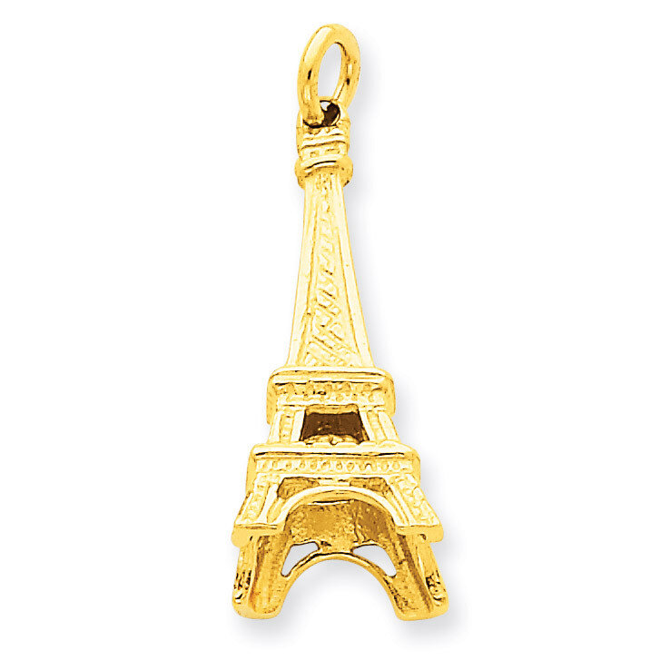 Eiffel Tower Charm 14k Gold A1175