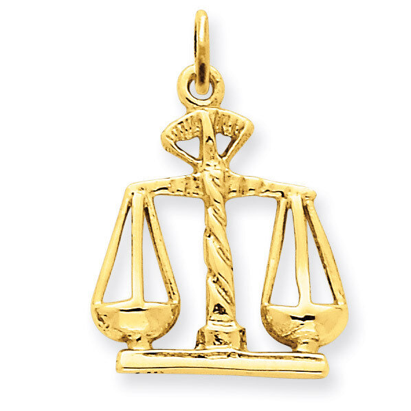 Scales Of Justice Charm 14k Gold A1493