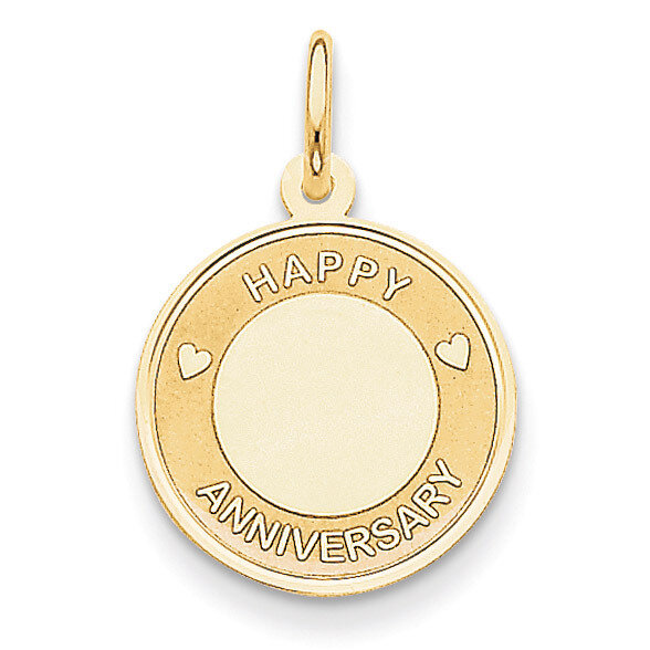 Happy Anniversary Charm 14k Gold A1953/L