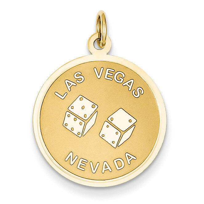Las Vegas Disc Charm 14k Gold A2982, MPN: A2982, 886774086446
