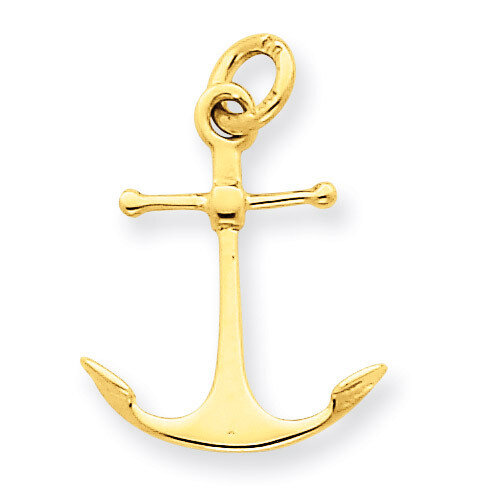 Anchor Charm 14k Gold A5059