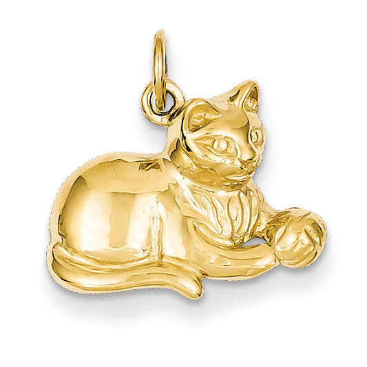 Cat Charm 14k Gold A9166