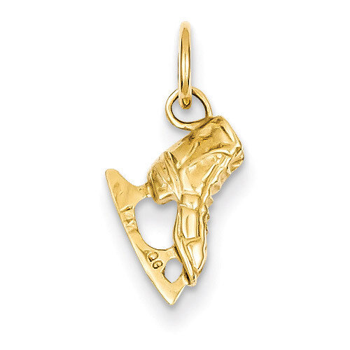 Ice Skate Charm 14k Gold A9586