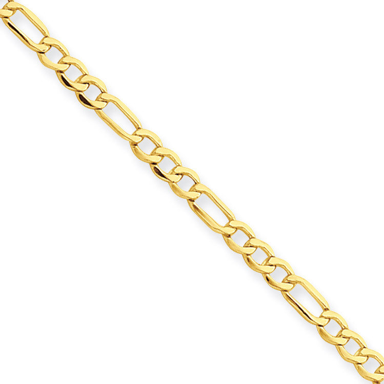 2.5mm Figaro Chain 16 Inch 14k Gold BC120-16