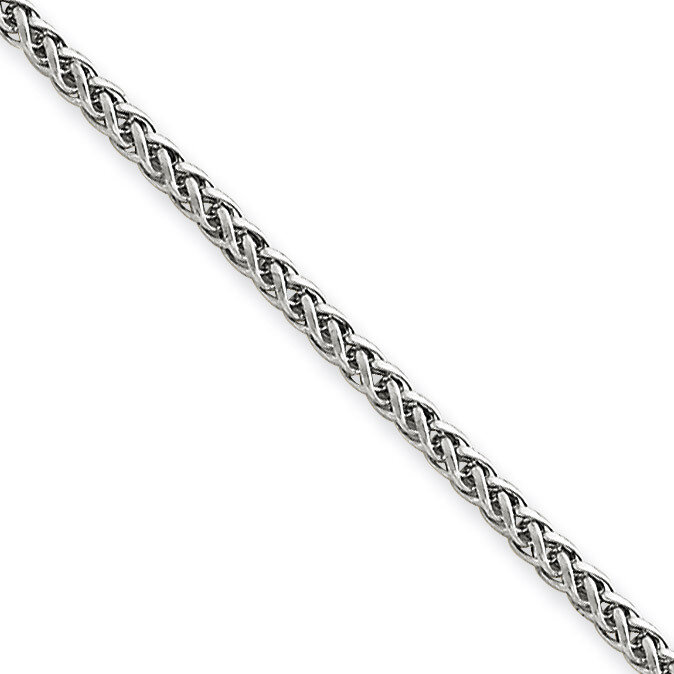 2mm Wheat Chain 24 Inch 14k White Gold BC126-24, MPN: BC126-24, 886774403748
