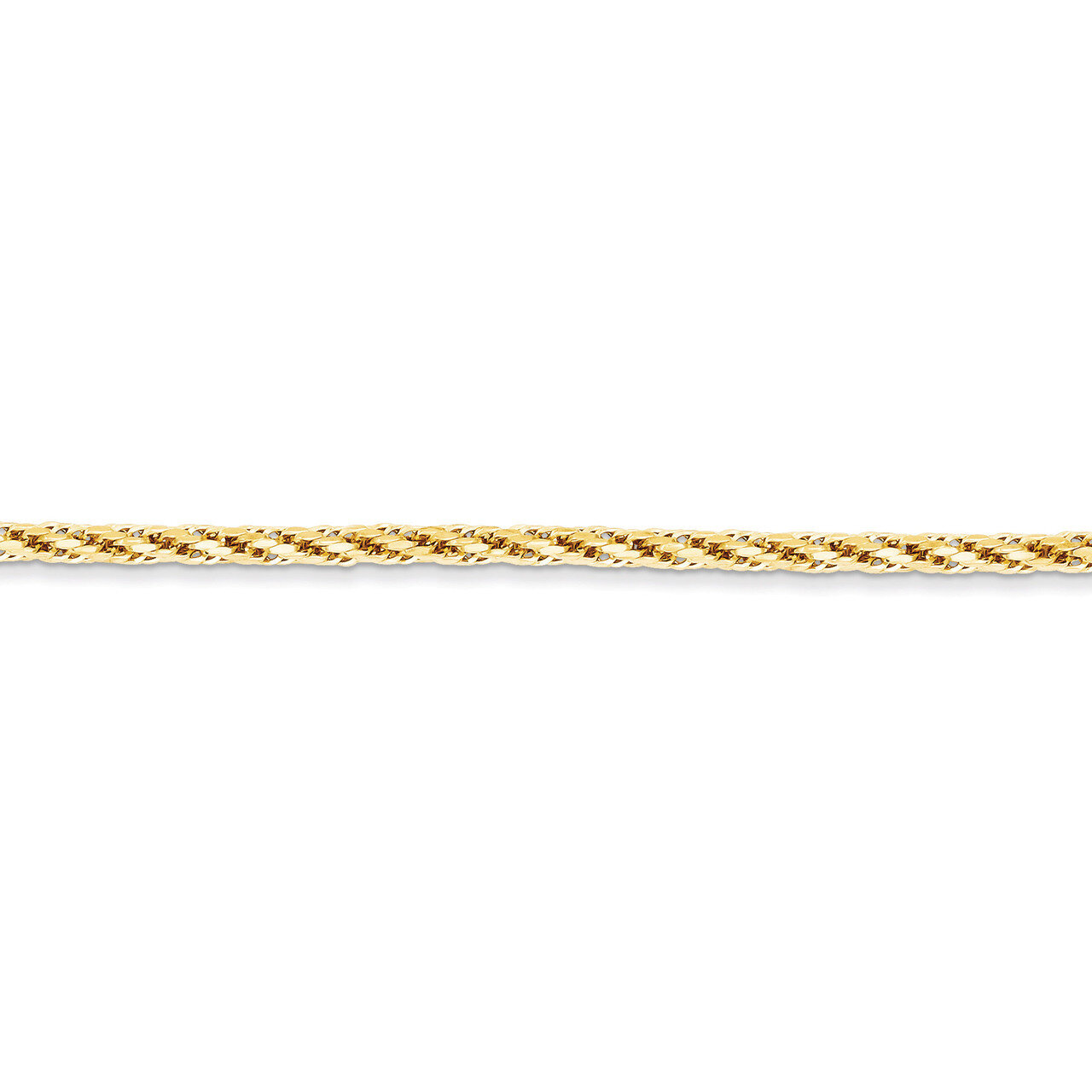 Hollow Chain 16 Inch 14k Gold Diamond-cut BC132-16