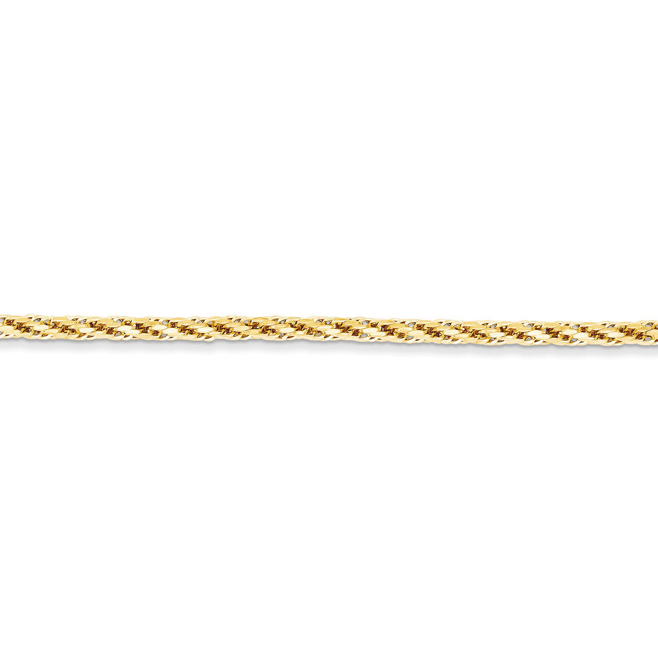Hollow Chain 7 Inch 14k Gold Diamond-cut BC132-7, MPN: BC132-7, 886774397504