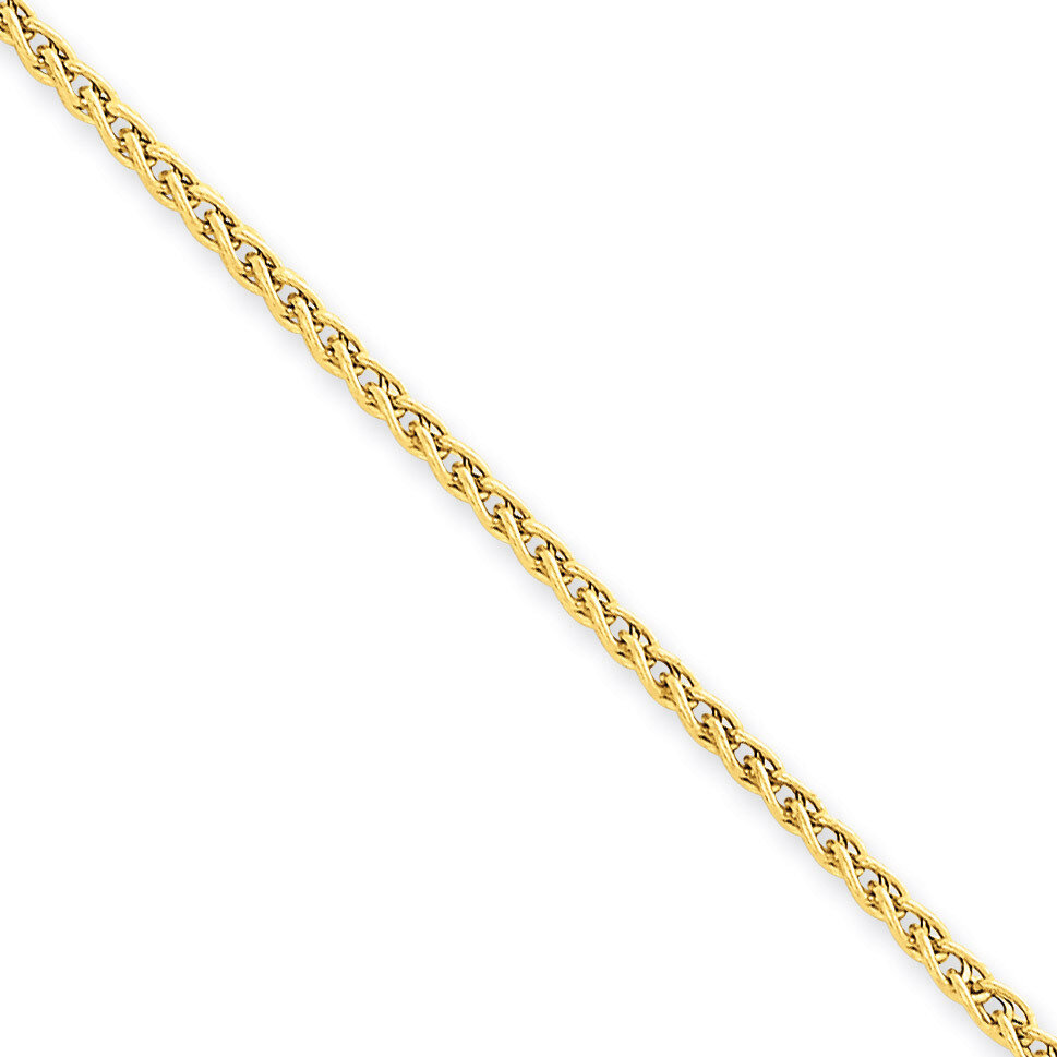 2.00mm Light Wheat Chain 16 Inch 14k Gold BC76-16, MPN: BC76-16, 886774403519