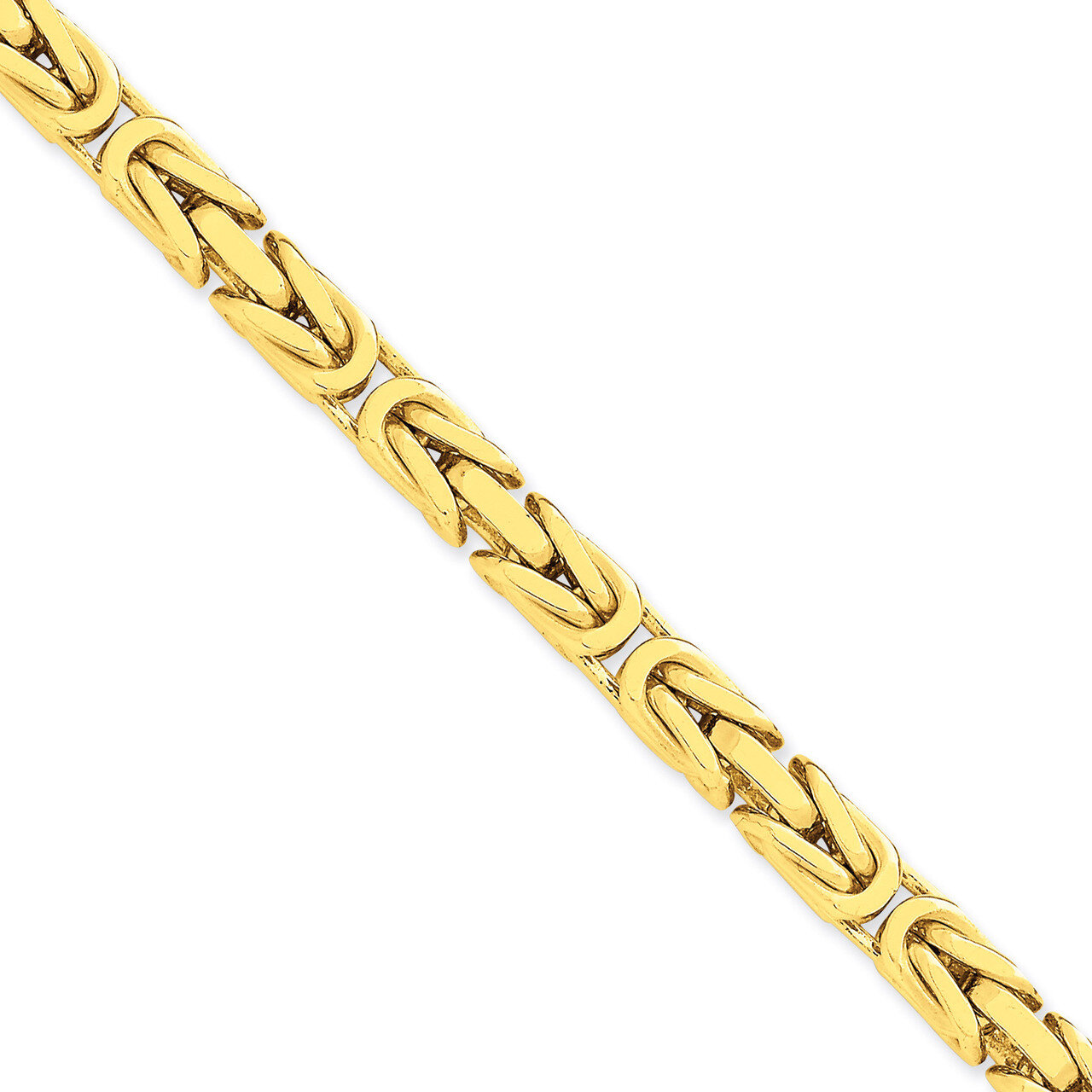 6.50mm Byzantine Chain 20 Inch 14k Gold BIZ180-20