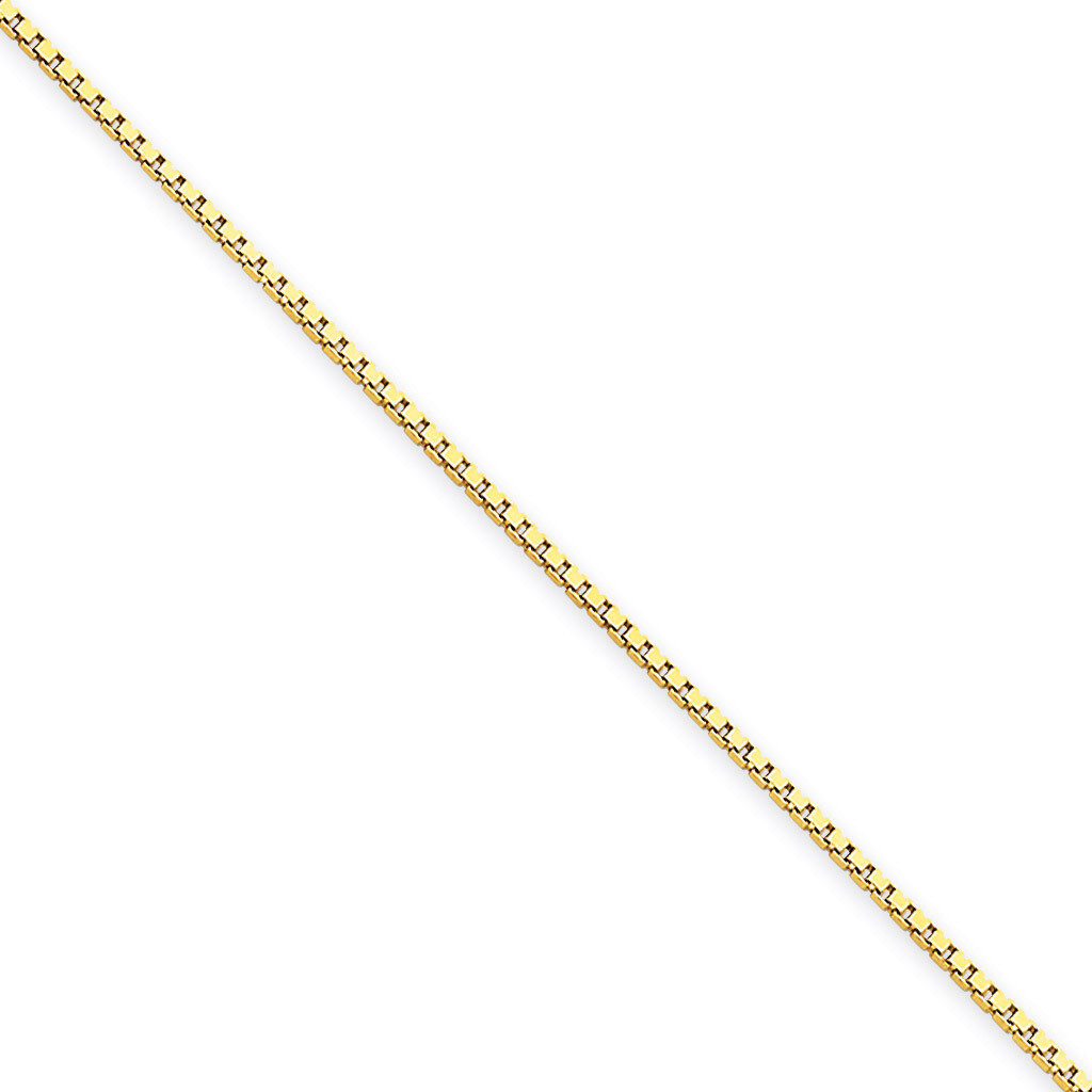 1.0mm Box Chain 8 Inch 14k Gold BOX100-8